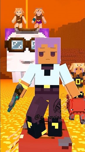 Efe dancing to oddloop #minecraft #animation #マイクラ