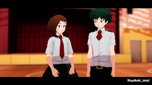 Deku x Uraraka MMD Animation | BNHA 3D Anime