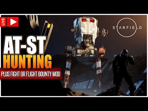 STARFIELD - Star Wars AT-ST Enemies & Fight Or Flight Mod #starfield #StarWarsGene