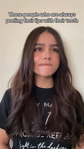 Jacky Vasquez on Instagram: "Tag or send this to someone who you know that does this 😂😂 #lipbiting #relatable"