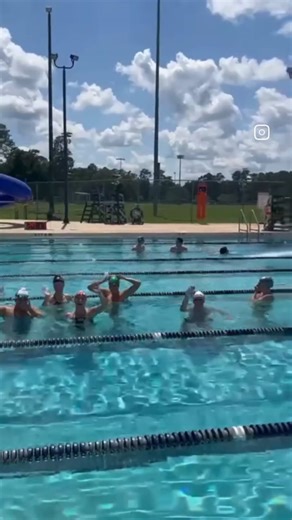 Swim team practice video