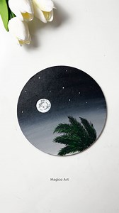 505K views · 344 reactions | Round MDF Base from 'Hobby India' app. Use code 'SUJATA' to get discount  . . . . . . #artreels #trendingreels #magicoart_ #viralreels #foryou #artistsoninstagram #painting #acrylicpainting #nature #flowerpainting #floralart | Magico Art | Facebook