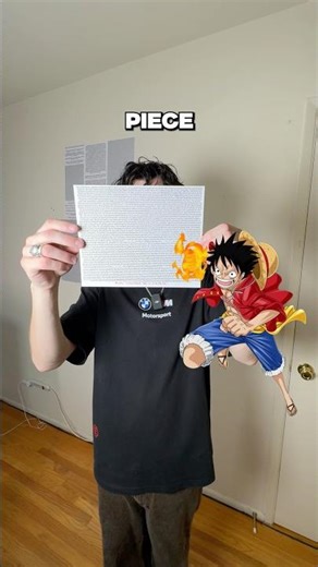 One piece anime script has been added to the wall of the #internet #internetculture #theinternet