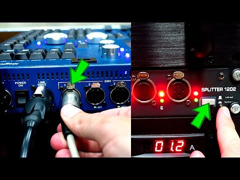 SPECTACULAR LIGHTING IN LIVE SHOWS - 1. DMX CONNECTION - CHAMSYS MAGICQ MQ50 CONSOLE AND SPLITTER