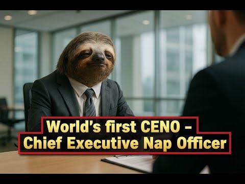 World’s First Nap CEO – Funniest Sloth Job Interview ever 🦥😂