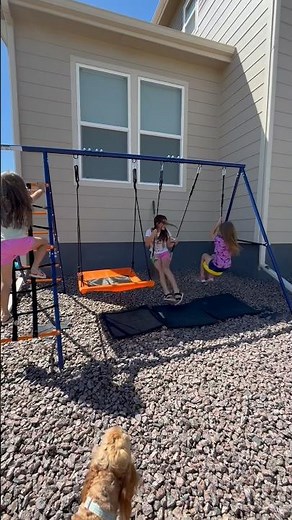 The search for the perfect swing set is officially over! 🛝💙