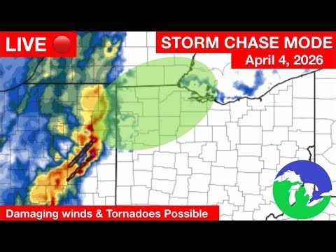 LIVE STORM CHASER- Tornado Possible in NW Ohio