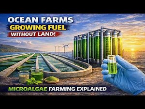 The Ocean Farms Growing Fuel Without Using Land | Microalgae Farming Explained