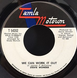Stevie Wonder - We Can Work It Out / Never Dreamed You'd Leave In Summer