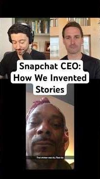 Snapchat CEO: How We Invented Stories
