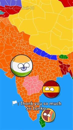 A brand new country🌎 Orix🏳️| India's and Sri Lanka's new friend🫂 #countryballs #nutshell #indvschina