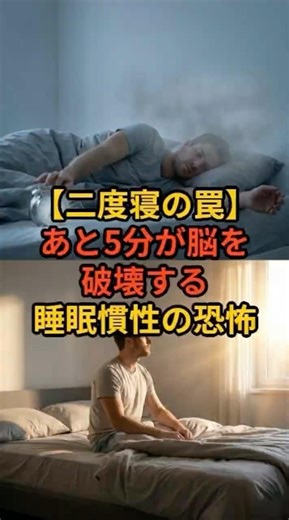 [The Trap of Sleeping Back] Five more minutes will destroy your brain. The fear of sleep inertia ...