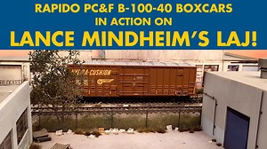 Prolific modeler Lance Mindheim's exquisite Los Angeles Junction Railway makes a cameo in our latest video! Join Jeremy for a quick rundown of our production HO scale B-100-40 boxcars before they take a spin on this gem of a layout! Please visit https://rapidotrains.com/products/ho-scale/freight-cars/ho-scale-b-100-40-boxcar for more details. Also visit Lance's websites and YouTube Channel: https://www.shelflayouts.com https://lancemindheim.com https://www.youtube.com/user/LanceMindheim | Rapido
