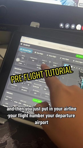 Simulator pre flight planning tutorial #pilot #captjsim #aviation #studentpilot