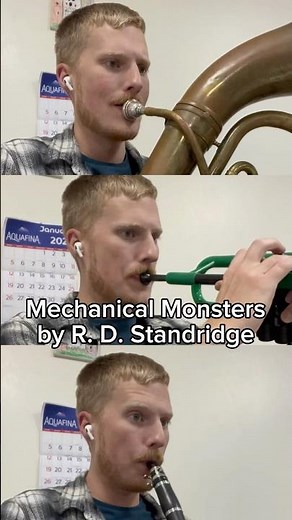 Trying out my 5th grader’s band music: Mechanical Monsters