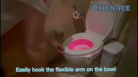 Chunace Toilet Bowl Night Light Motion Sensor, 16 Color Changing LED Gadgets for Bathroom Accessories Decor, Cool Gag Stuff for Men, Kids, Funny Stocking Stuffer Gifts 2025