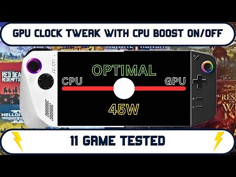 CPU & GPU Clock Optimization for ROG Ally & Legion Go - 11 Games Tested