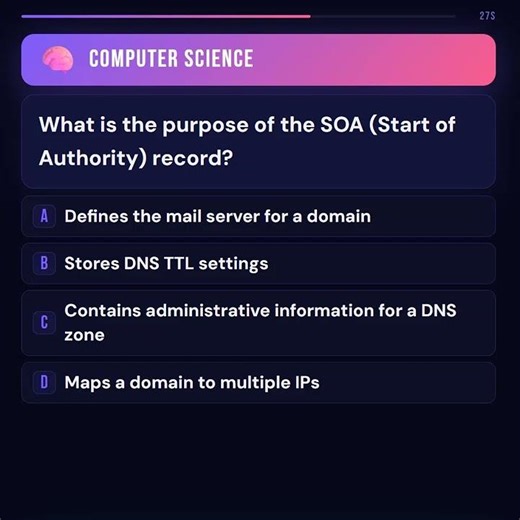 DNS SOA Record বুঝুন SSC ICT MCQ চাকরির পরীক্ষা Tips