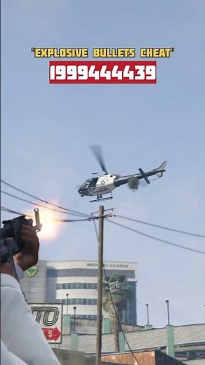 Shoot Explosive Bullets in GTA 5 🔥 Cheat Code Revealed