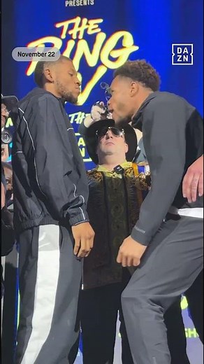 FACE-OFF: Devin Haney vs Brian Norman Jr 👀 NO flinching from Norman Jr