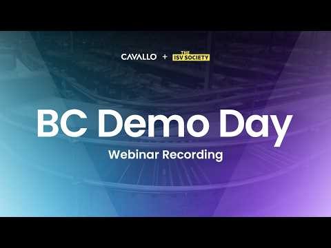 Webinar: BC Demo Day / SalesPad by Cavallo + The ISV Society