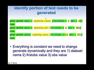 Step by step approach to build a SAS macro - Basic