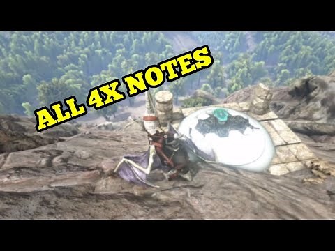 All Island 4x Experience Explorer Notes / Ark Survival Evolved