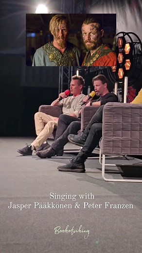Jasper Pääkkönen and Peter Franzén singing ”My mother told me” yesterday at the German Vikings Con 🥰🇫🇮🇫🇮💙 #vikings #halfdan #kingharald #fypシ #tiktok #viral
