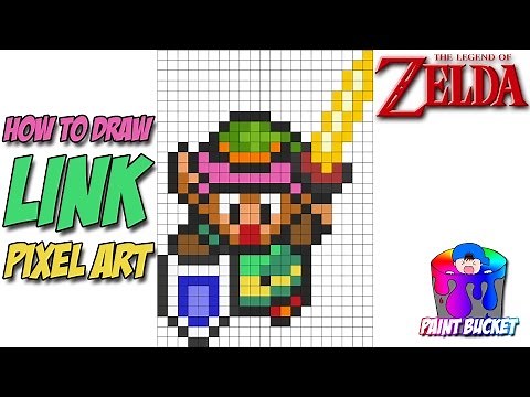 How to Draw Link from The Legend of Zelda A Link to the Past - 16-Bit Pixel Art Tutorial