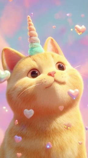 Gato Unicórnio Mágico | Mundo Fantástico Fofo e Colorido! #diversao #cat #gatounicornio #magic