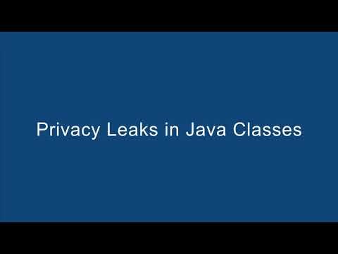 Explaining Privacy Leaks in Java Classes
