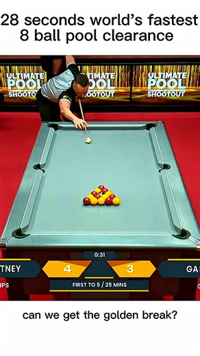 Gareth Potts with a lighting fast clearance ⚡️ 💨 LIKE ❤️ if you could do this COMMENT 🤯 if you think this is crazy 🤪 SHARE to a friend that needs to see this! @Ultimate Pool #viral #pool #billiards #speed #fyp
