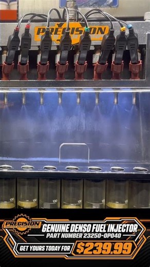 Denso 23250-0P040 injectors spray pattern test #fuelinjectors #fuelinjectortesting