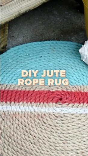 A Handmade Jute Rope Rug is the Perfect Addition to Any Outdoor Space #diy #rug