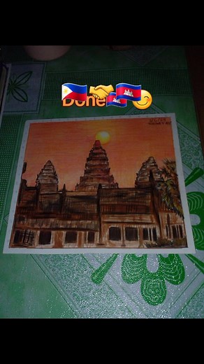 I Draw Angkor Wat with Realism and Charcoal | 15 Year Old Artist