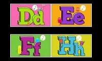 Mix of 4 videos from youtube : Storybots Letters D E F H