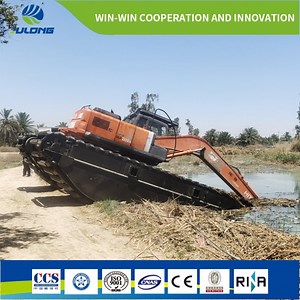 [Hot Item] Mini or Large Floating Excavators Swamp Buggy Marsh Amphibious Excavator with Undercarriage Floating Pontoon