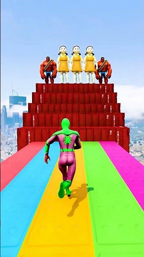 GTA 5 Epic Water Ragdolls | Spider-Man Jumps / Fails ep.18120 #shorts