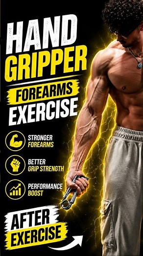BIGGER FOREARMS AT HOME (HAND GRIPPER EXERCISE) 🔥 #infinityupgrade #armstrength