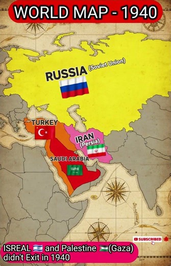World Map 1940 – No Israel, No Pakistan, Persia & Soviet Giant! Shocking Changes 🔥