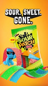 The wait is over - Sour Patch Kids Sour Strips have arrived. Sour. Sweet. Streeeeetched. | Sour Patch Kids