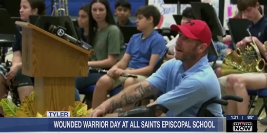 Tyler school hears from veteran during Wounded Warriors Day