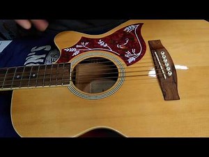 How to install an acoustic guitar pickguard from Amazon