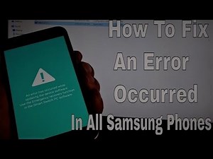 Fix An Error Has Occurred While Updating The Device Software step by step
