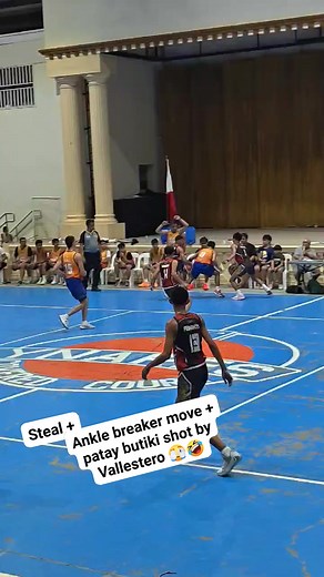 Steal ankle breaker move patay butiki shot by Jaysew Vallestero 🫣🤣 iba talaga galawan Ng batang to... Baras Inter Barangay Basketball League Championship game 1 #reelsvideoシ #highlights #InterBarangay #basketball #reelsfbシ #everyonefollowers | Philip Vallesteros