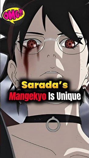 Sarada Broke The Uchiha Curse 😳 #boruto #naruto #mangekyo #sarada