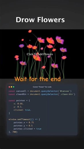 html +css draw flower