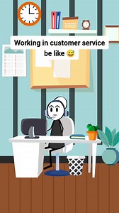 Working in customer service be like 😅. #therealveronika #animation #funnyvideo #comedy #reels #animationmedia #customerservice #callcenter #callcenterjobs #callcenterservices #customerserviceproblems #callcenterlife | Animation Media