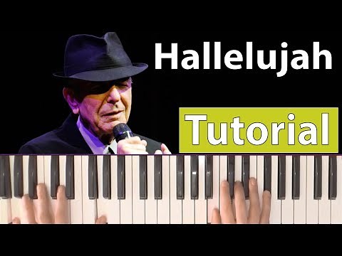 How to play "Hallelujah" (Leonard Cohen) - Piano tutorial and sheet music