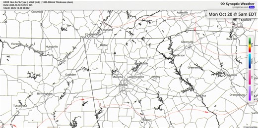 1.8K views · 22 reactions | 12Z High-Resolution model continues to show rains in the morning with some scattered showers that may linger some in the afternoon. Rainfall amounts are still showing around 1/2 inch across NORTH GEORGIA! - Meteorologist Greg Majewski #northgeorgiamajesticweather #NorthGeorgiaWeather | North Georgia Majestic Weather | Facebook